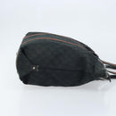 GUCCI GG Canvas Web Sherry Line Tragetasche Schwarz 132898 Auth 170944-4