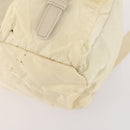PRADA Rugzak Nylon Wit Zilver Auth 170947-16