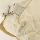 PRADA Rugzak Nylon Wit Zilver Auth 170947-19