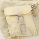 PRADA Rugzak Nylon Wit Zilver Auth 170947-29