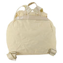 PRADA Rugzak Nylon Wit Zilver Auth 170947-2