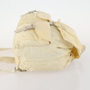 PRADA Rugzak Nylon Wit Zilver Auth 170947-3