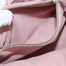 Christian Dior Canage Handtas Nylon Roze Zilver Auth 170948-28