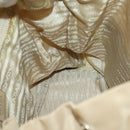 PRADA Rucksack Nylon Beige Silber Auth 170950-25