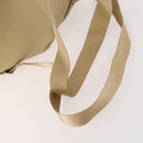 PRADA Rucksack Nylon Beige Silber Auth 170950-7