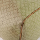 CELINE Macadam Canvas Boston Bag PVC Beige Gold Auth 170952-9
