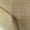 CELINE Macadam Canvas Boston Bag PVC Beige Gold Auth 170952-17