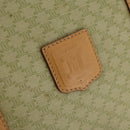 CELINE Macadam Canvas Boston Bag PVC Beige Gold Auth 170952-18