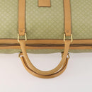 CELINE Macadam Canvas Boston Bag PVC Beige Gold Auth 170952-8