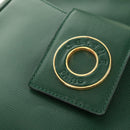 CELINE Circle Schoudertas Leer Groen Goud Auth 170954A-17