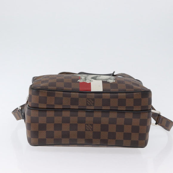 LOUIS VUITTON Damier Ebene Chapman Brothers Nile PM Tasche N42704 LV Auth 170961