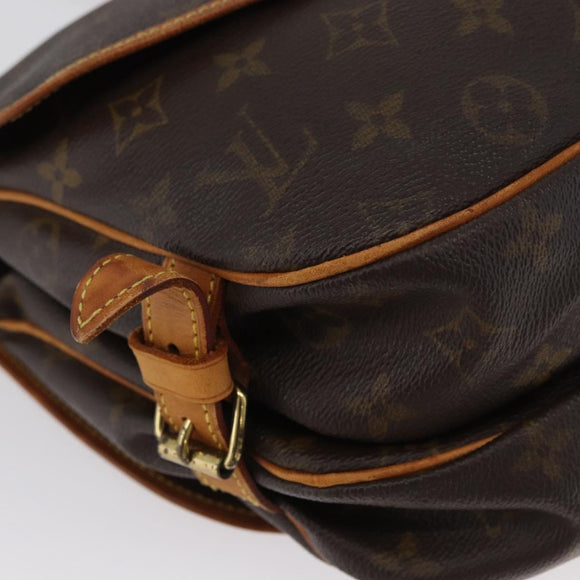 LOUIS VUITTON Monogram Saumur 30 Umhängetasche M42256 LV Auth 170962