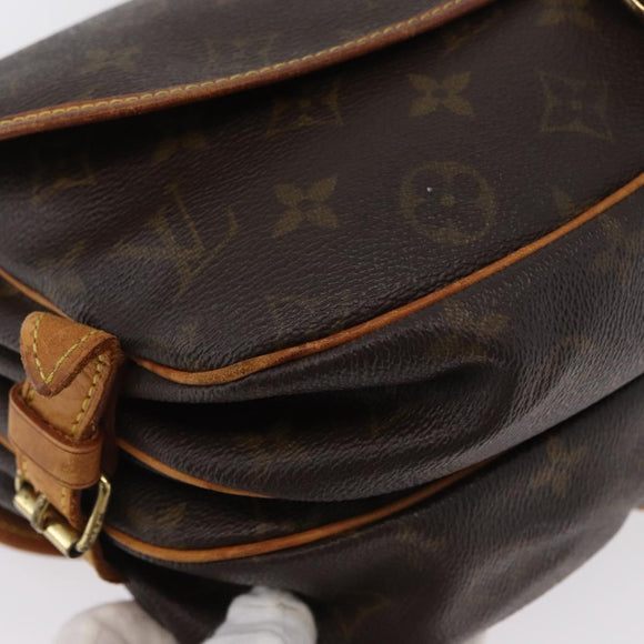 LOUIS VUITTON Monogram Saumur 30 Umhängetasche M42256 LV Auth 170962
