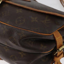 LOUIS VUITTON Monogram Saumur 30 Umhängetasche M42256 LV Auth 170962-17