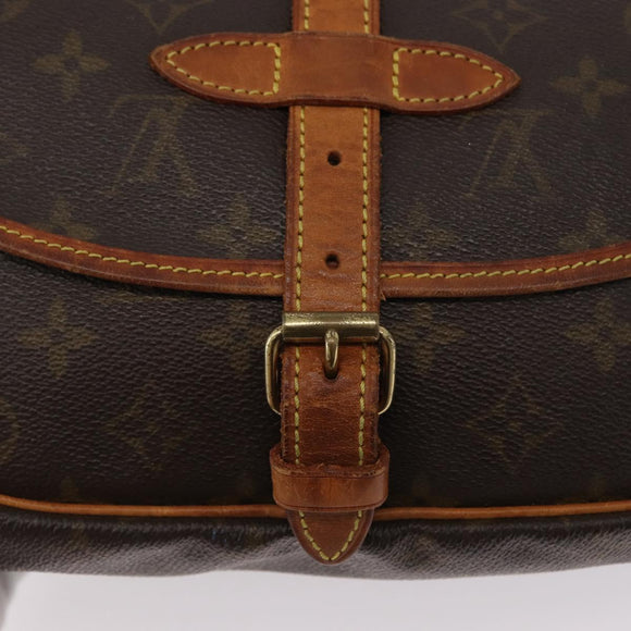 LOUIS VUITTON Monogram Saumur 30 Umhängetasche M42256 LV Auth 170962