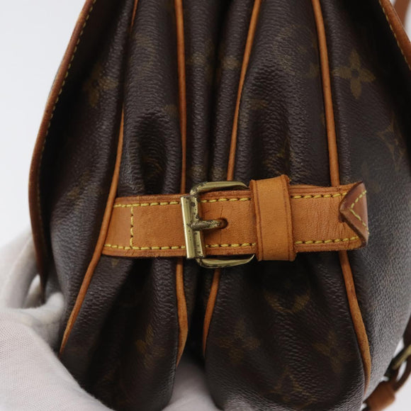 LOUIS VUITTON Monogram Saumur 30 Umhängetasche M42256 LV Auth 170962
