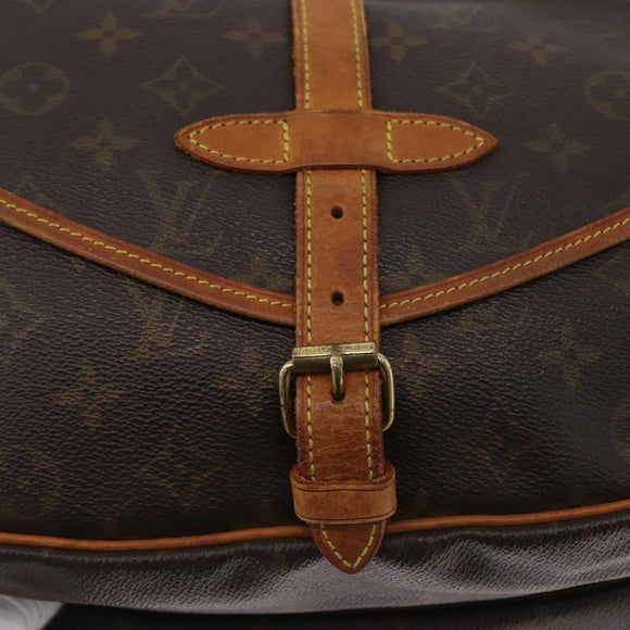 LOUIS VUITTON Monogram Saumur 30 Umhängetasche M42256 LV Auth 170962