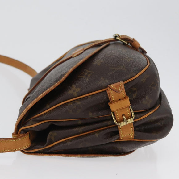 LOUIS VUITTON Monogram Saumur 30 Umhängetasche M42256 LV Auth 170962