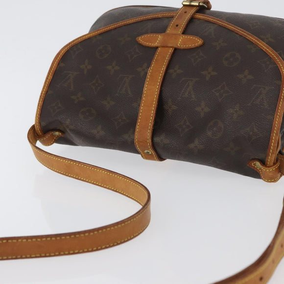 LOUIS VUITTON Monogram Saumur 30 Umhängetasche M42256 LV Auth 170962