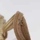 PRADA Hand Bag Leather Gold Auth 170966-8