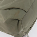 PRADA Shoulder Bag Nylon Leather Gold Light green Auth 170967-16
