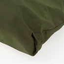 PRADA Tote Bag Nylon Khaki Silver Auth 170968-10