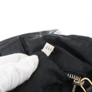 PRADA Hand Bag Nylon Black Gold Auth 170969-12