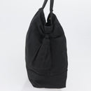 PRADA Hand Bag Nylon Black Gold Auth 170969-4
