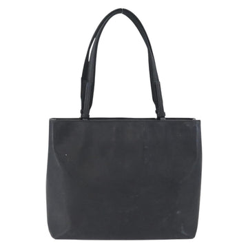 PRADA Tote Bag PVC Black Silver Auth 170971 - 0