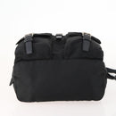 PRADA Backpack Nylon Black Silver Auth 170972-6
