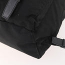 PRADA Backpack Nylon Black Silver Auth 170972-16