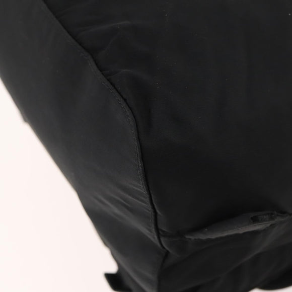 PRADA Backpack Nylon Black Silver Auth 170972