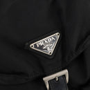 PRADA Backpack Nylon Black Silver Auth 170972-20