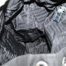 PRADA Backpack Nylon Black Silver Auth 170972-27