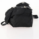 PRADA Backpack Nylon Black Silver Auth 170972-4