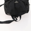 PRADA Backpack Nylon Black Silver Auth 170972-7