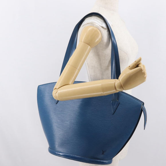 LOUIS VUITTON Epi Saint Jacques Shopping Shoulder Bag Blue M52275 LV Auth 170988