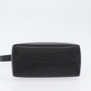 CELINE Cirkel Schoudertas Leer Zwart Goud Auth 170992-5