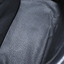 CELINE Circle Shoulder Bag Leather Black Gold Auth 170992-10