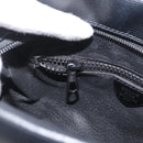 CELINE Circle Shoulder Bag Leather Black Gold Auth 170992-22