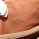 CELINE Macadam Canvas Shoulder Bag PVC Leather Brown Gold Auth 170993-11