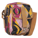 Christian Dior Shoulder Bag Coated Canvas Multicolor Silver Auth 170996-1