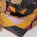 Christian Dior Shoulder Bag Coated Canvas Multicolor Silver Auth 170996-14