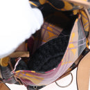 Christian Dior Shoulder Bag Coated Canvas Multicolor Silver Auth 170996-21