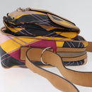 Christian Dior Shoulder Bag Coated Canvas Multicolor Silver Auth 170996-3