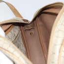 Christian Dior Honeycomb Canvas Shoulder Bag PVC Beige Gold Auth 170997-19