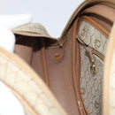 Christian Dior Honeycomb Canvas Shoulder Bag PVC Beige Gold Auth 170997-20