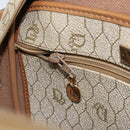 Christian Dior Honeycomb Canvas Shoulder Bag PVC Beige Gold Auth 170997-21