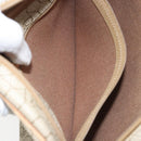 Christian Dior Honeycomb Canvas Shoulder Bag PVC Beige Gold Auth 170997-22