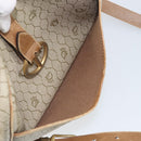 Christian Dior Honeycomb Canvas Shoulder Bag PVC Beige Gold Auth 170997-23